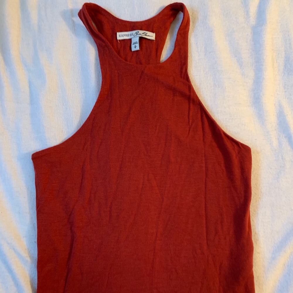 Express crop top racer back